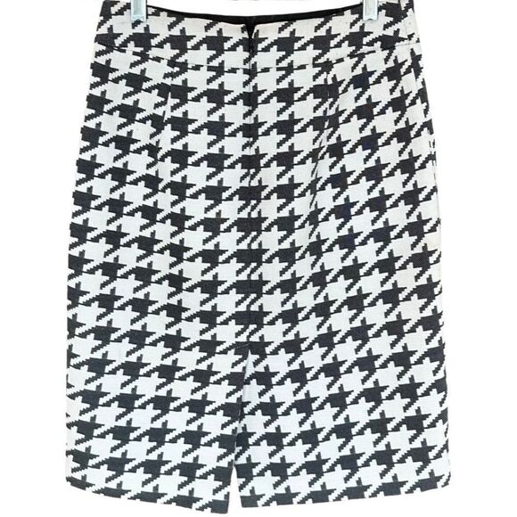 Banana Republic Pencil - Lined Skirt Pattern Black/White Size 0 - Picture 2 of 12